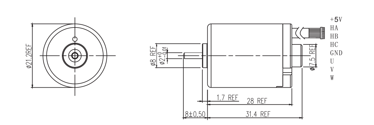 OT-2128無刷電機(jī)|卷發(fā)棒電機(jī)|電動(dòng)工具馬達(dá)|電推子電機(jī)|微電機(jī)-萬至達(dá)電機(jī)