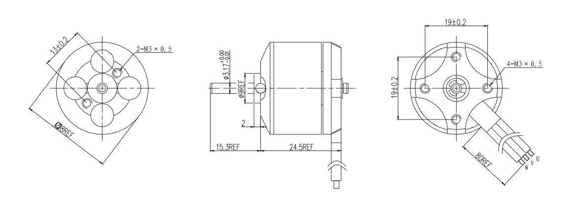 OT-EM2825無刷電機|掃描儀電機|直流無刷電機|模型電機|玩具馬達-萬至達電機