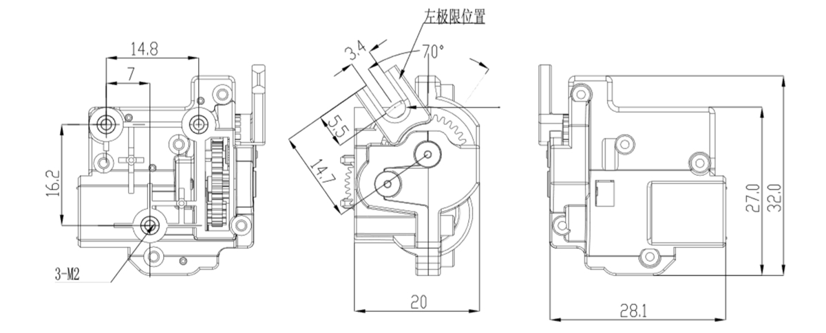 OT-28GF投影儀減速電機(jī)|小型減速機(jī)|減速齒輪箱|減速馬達(dá)|電機(jī)定制-萬(wàn)至達(dá)電機(jī)