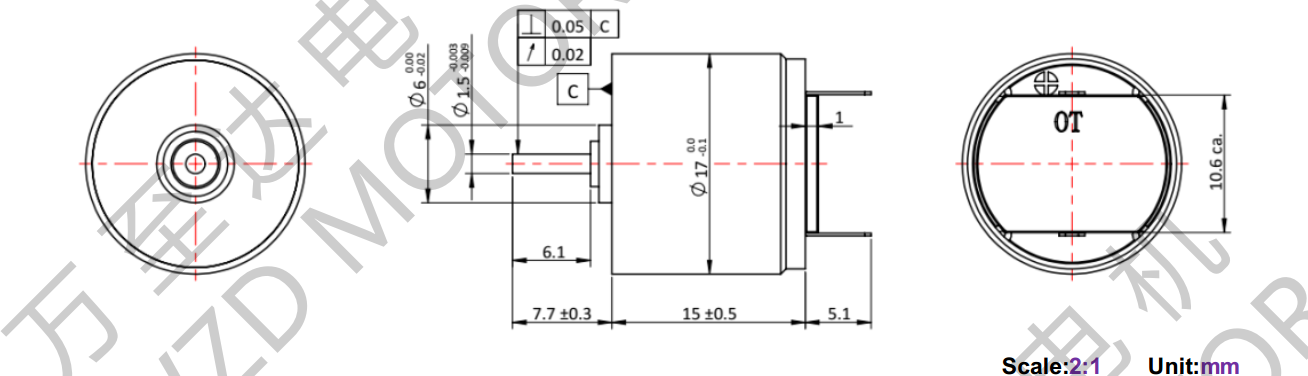 OT-CM1715空心杯電機-萬至達電機