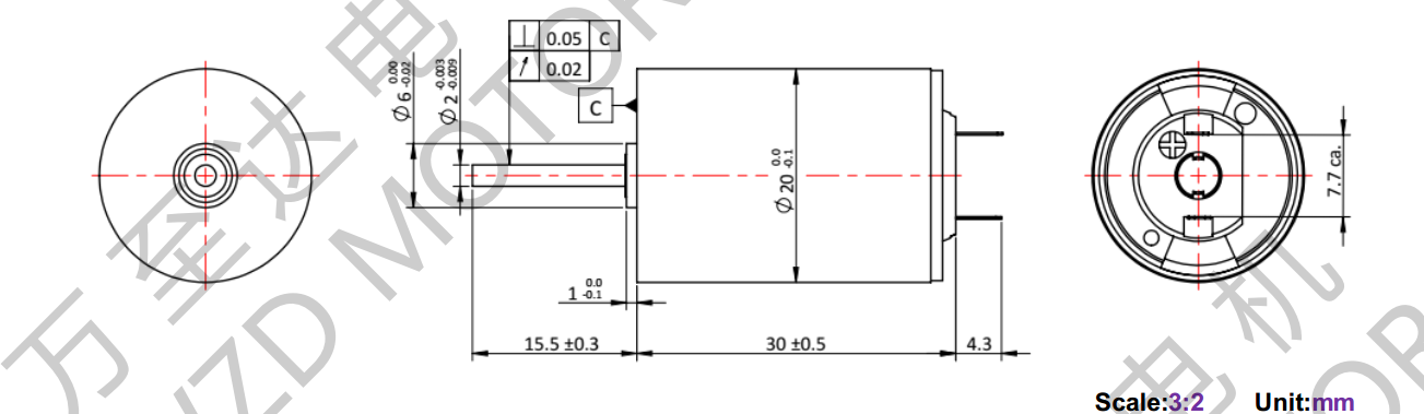 OT-CM2030空心杯電機(jī)-萬(wàn)至達(dá)電機(jī)