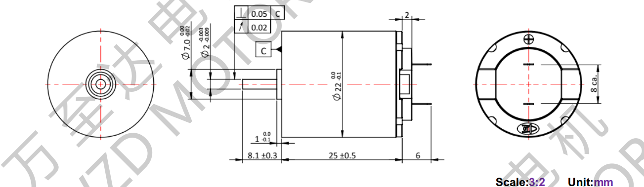 OT-CM2225空心杯電機(jī)-萬(wàn)至達(dá)電機(jī)