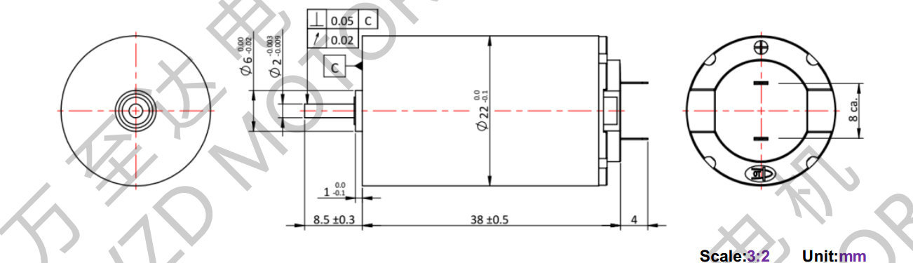 OT-CM2238空心杯電機(jī)-萬(wàn)至達(dá)電機(jī)