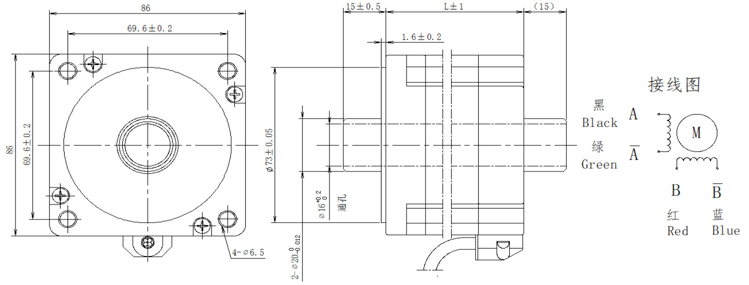 86系列空心軸電機結(jié)構
