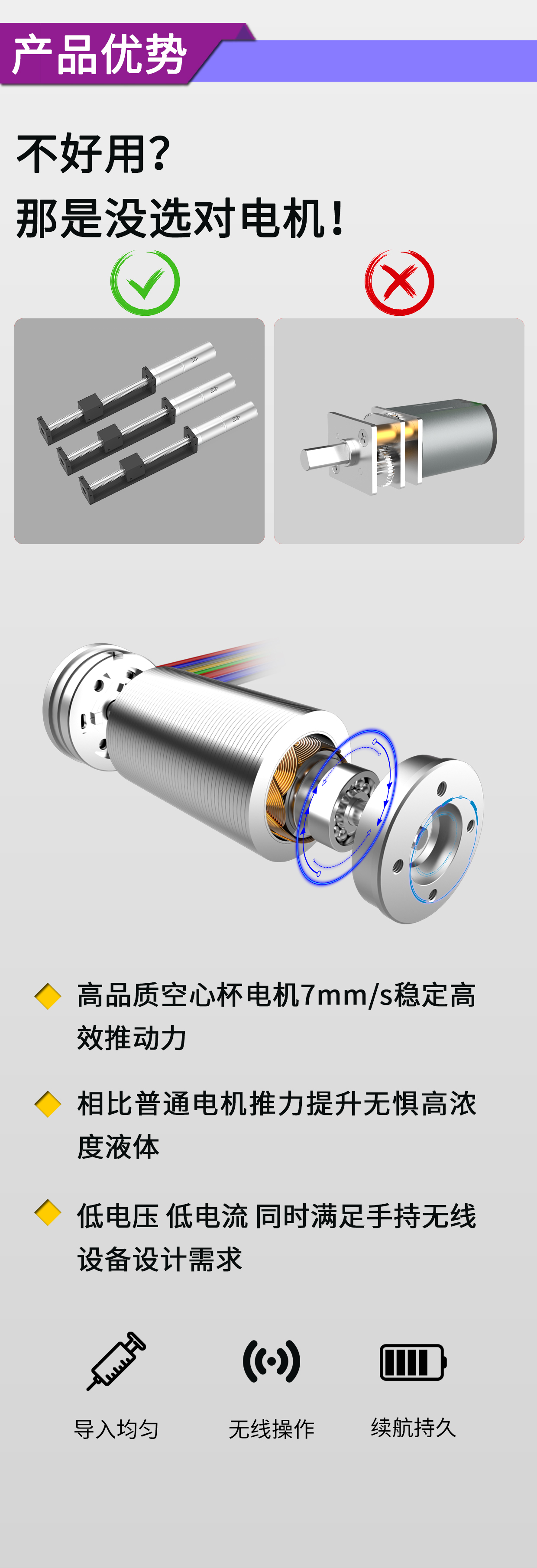 水光針注射儀電機(jī)_水光導(dǎo)入儀手柄推進(jìn)電機(jī)解決方案-萬(wàn)至達(dá)電機(jī)