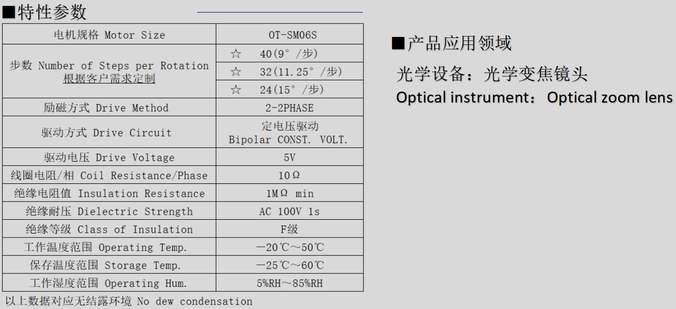 OT-SM06S步進(jìn)電機(jī)_6mm光學(xué)變焦鏡頭電機(jī)-萬至達(dá)電機(jī)
