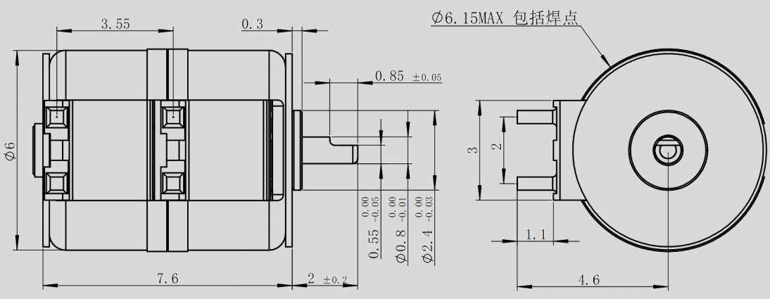 OT-SM6.0L-001步進(jìn)電機(jī)_6mm攝像頭升降電機(jī)-萬(wàn)至達(dá)電機(jī)