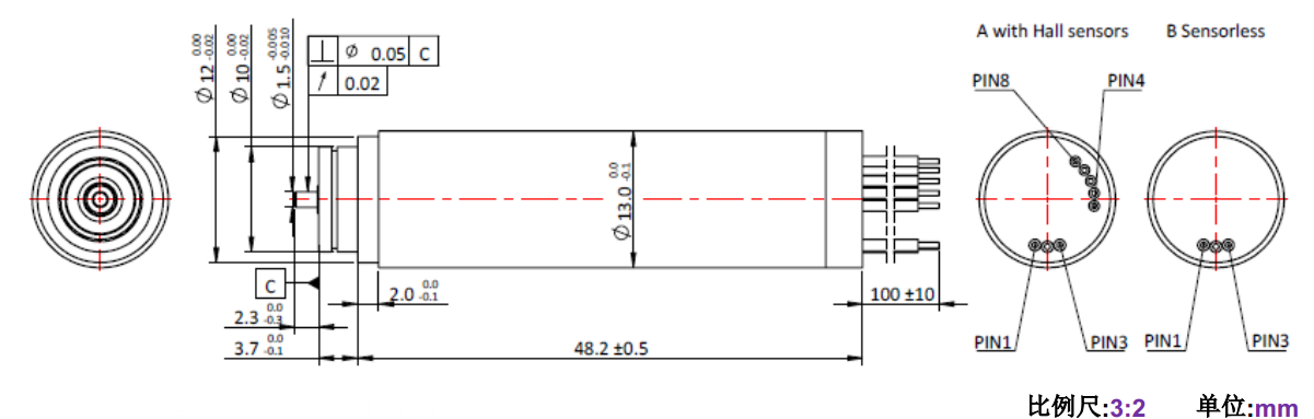 ECS-4P 1348 2對(duì)極空心杯無(wú)刷電機(jī)-萬(wàn)至達(dá)電機(jī)