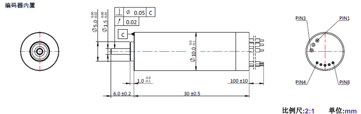 ECS 1030 內(nèi)置編碼器空心杯電機(jī)-萬至達(dá)電機(jī)