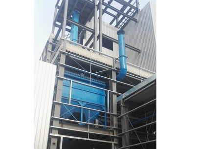 濟寧玻璃廠破碎車間袋式除塵器